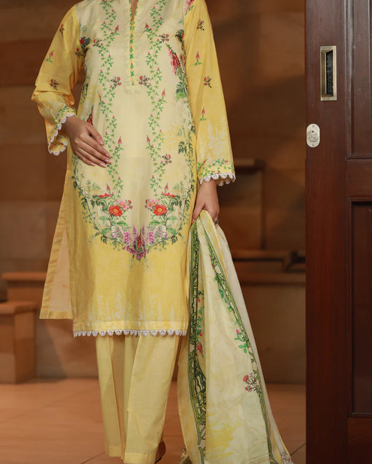 Chameli  | Unstitch 3 Pc Printed Lawn Collection