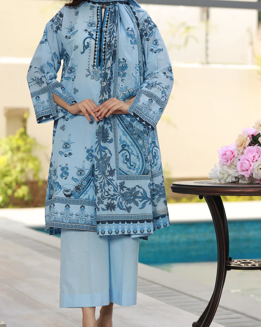 Chameli  | Unstitch 3 Pc Printed Lawn Collection