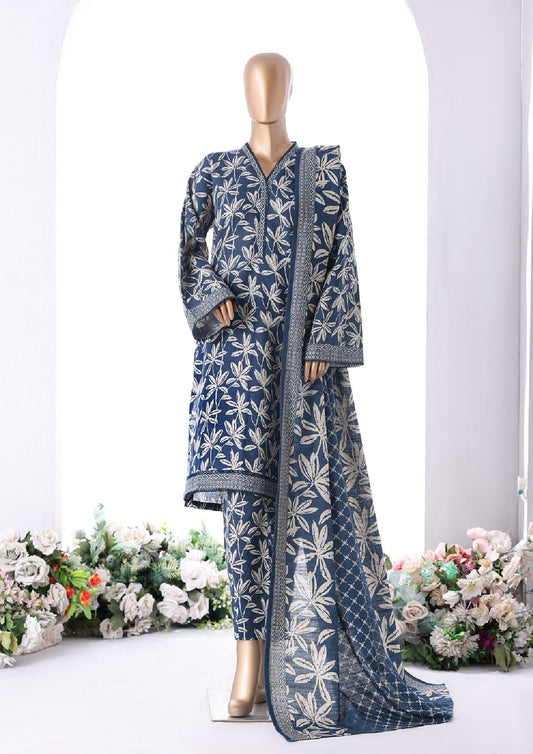 BIN SAEED | Stitched 3-Piece Printed Khaddar