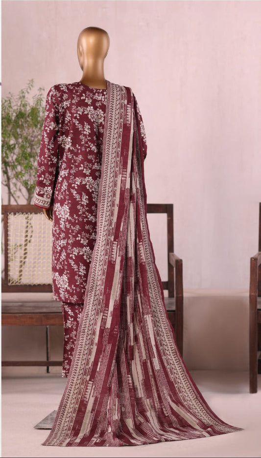 Bin Saeed | Stitched 3PC Printed Khaddar Collection