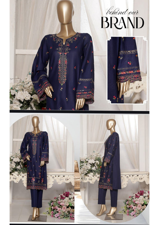 Bin Saeed |Stitched Embroidered Khaddar 2PC Collection