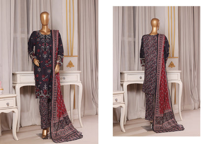 Bin Saeed | Stitched 3 Pc Luxury Laser Kari & Chikankari Collection