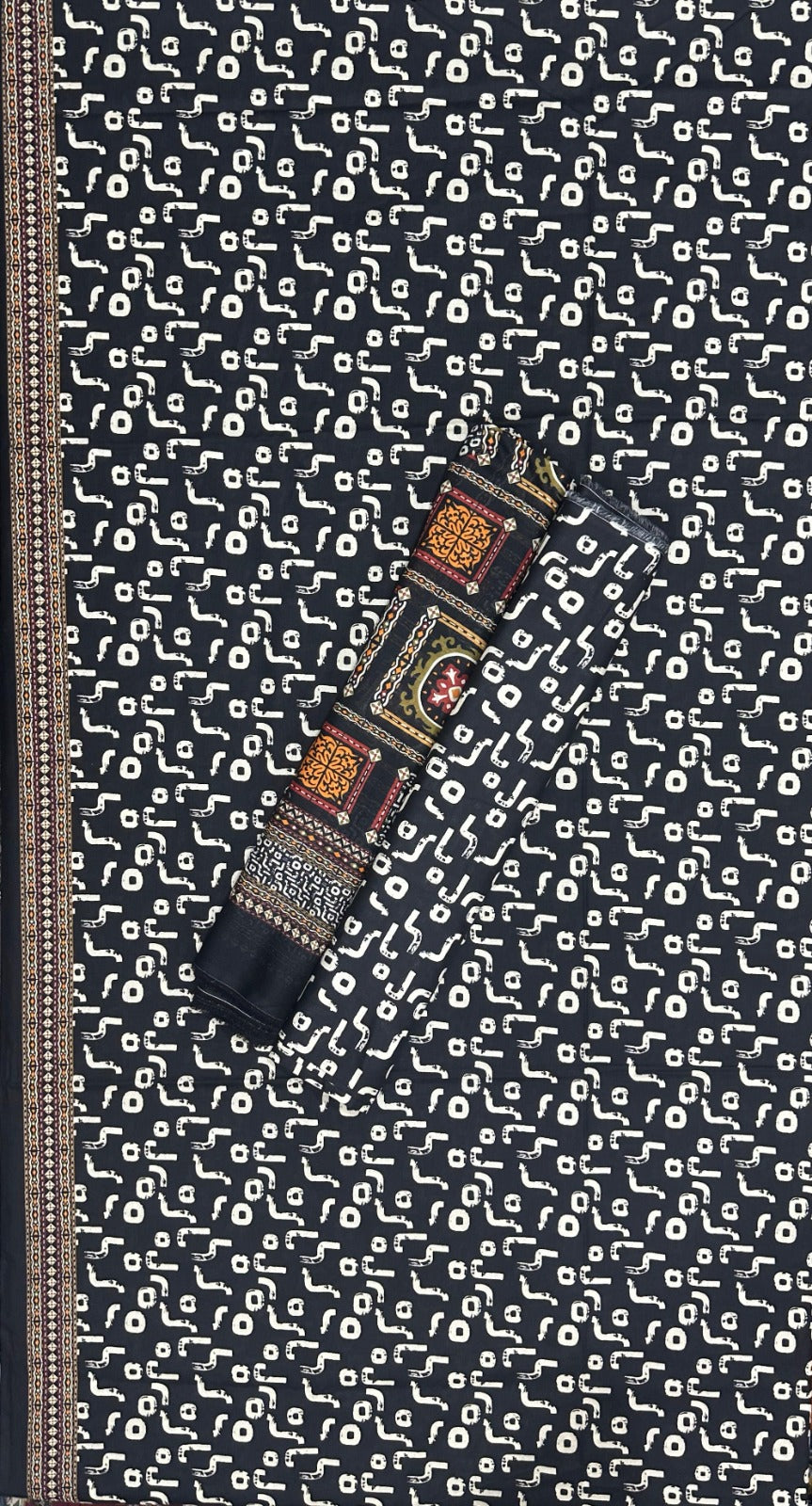 Bin Saeed | Unstitched 3PC Printed Cotton Suit