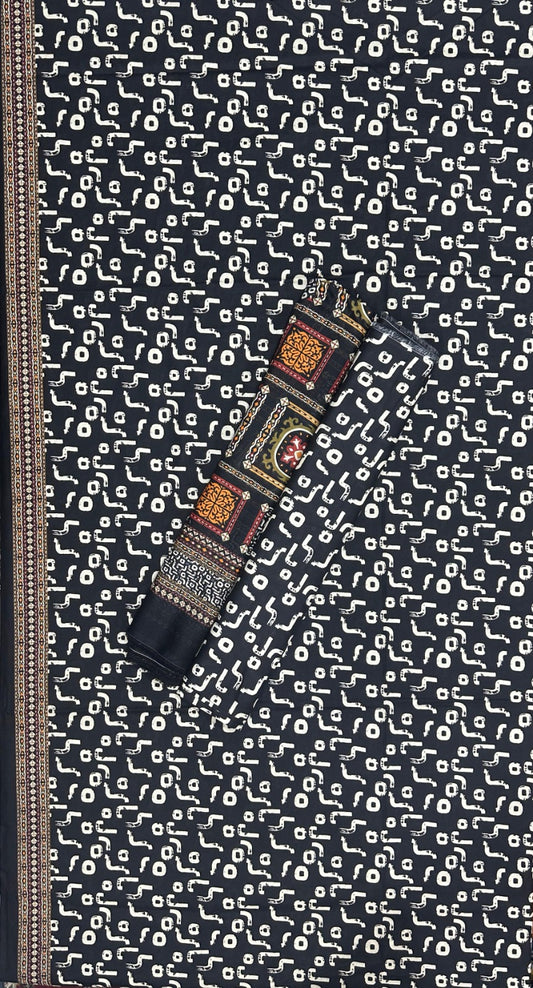 Bin Saeed | Unstitched 3PC Printed Cotton Suit