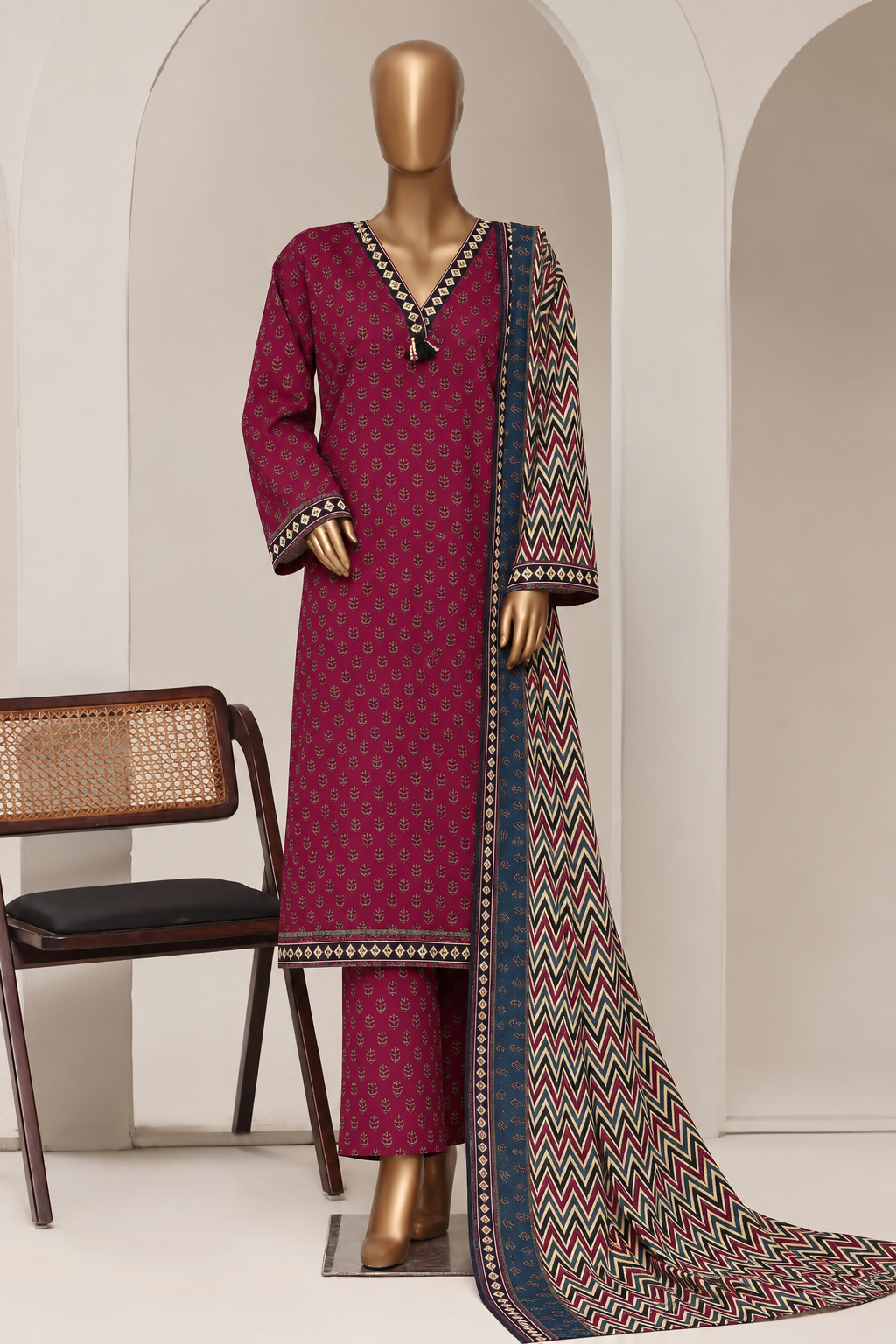 BIN SAEED | Stitch 3PC Printed Khaddar Collection – Premium Winter Collection
