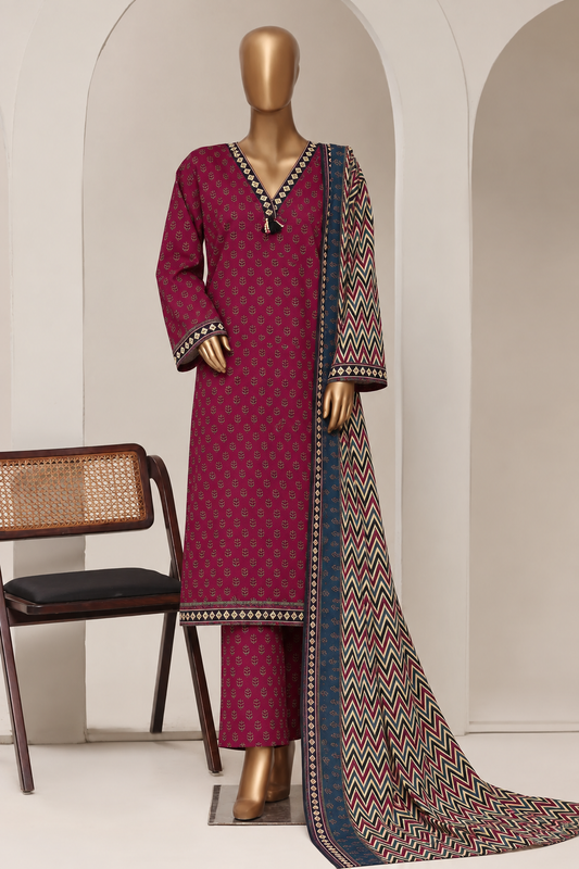 BIN SAEED | Stitch 3PC Printed Khaddar Collection – Premium Winter Collection