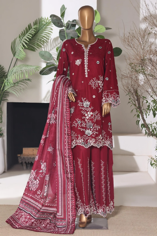 BIN SAEED | Stitched 3pc Embroidered Jacquard Lawn