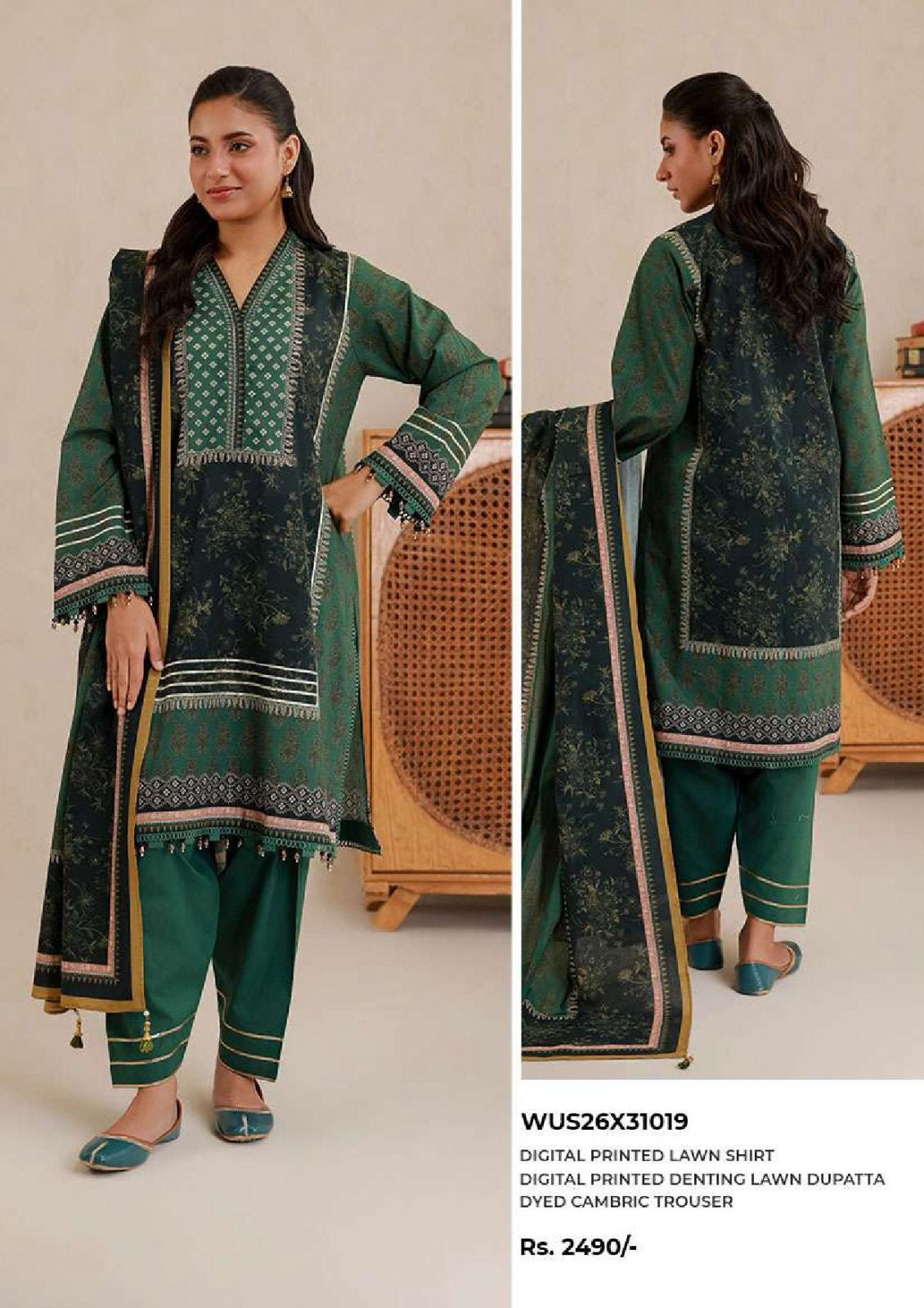 Zellbury | Unstitch 3 Pc Printed lawn Collection
