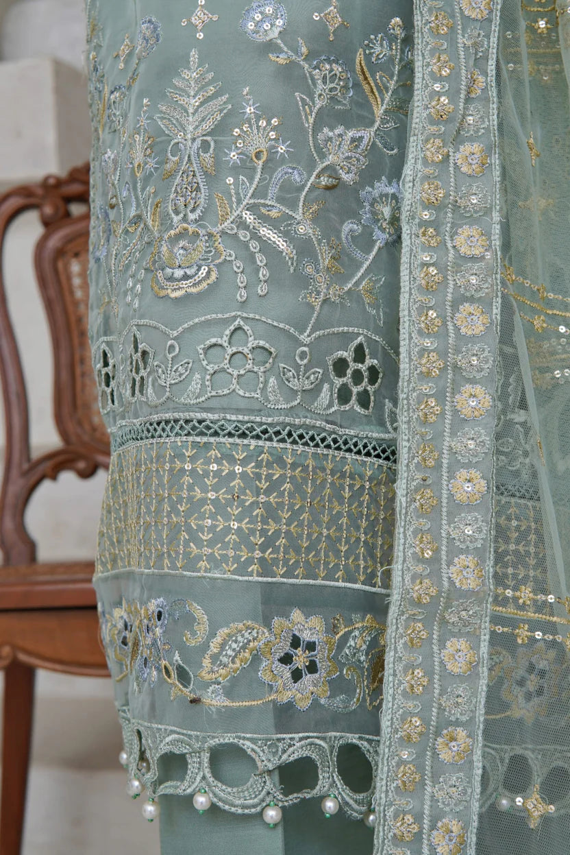 Sada Bahar | Stitch 3 Pc Luxury Embroidered Organza Collection