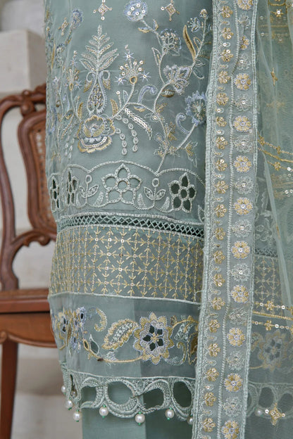 Sada Bahar | Stitch 3 Pc Luxury Embroidered Organza Collection
