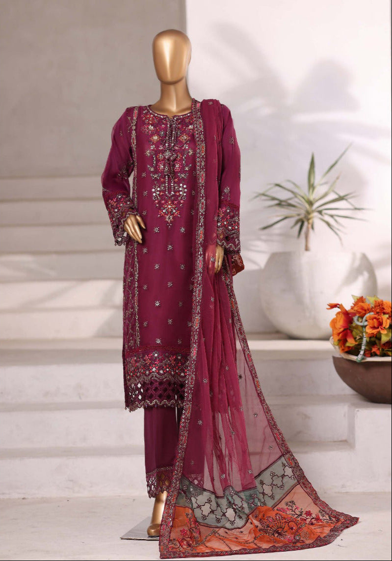 SADABAHAR | Mahpara Organza Stitched 3PC Collection.