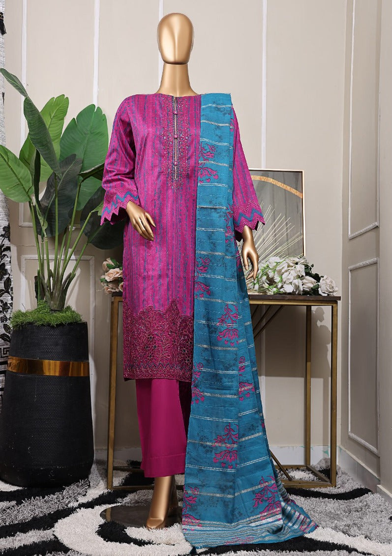 HZ by MAHEE | Embroidered Fancy Jacquard Lawn Unstitched 3PC Collection