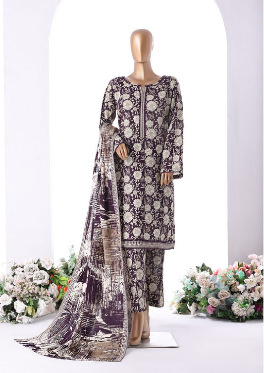 BIN SAEED | Stitched 3-Piece Printed Khaddar