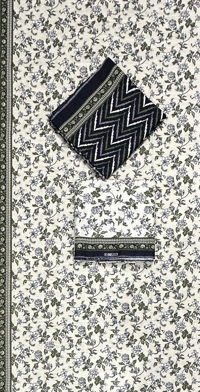 Bin Saeed | Unstitched 3PC Printed Khaddar Collection