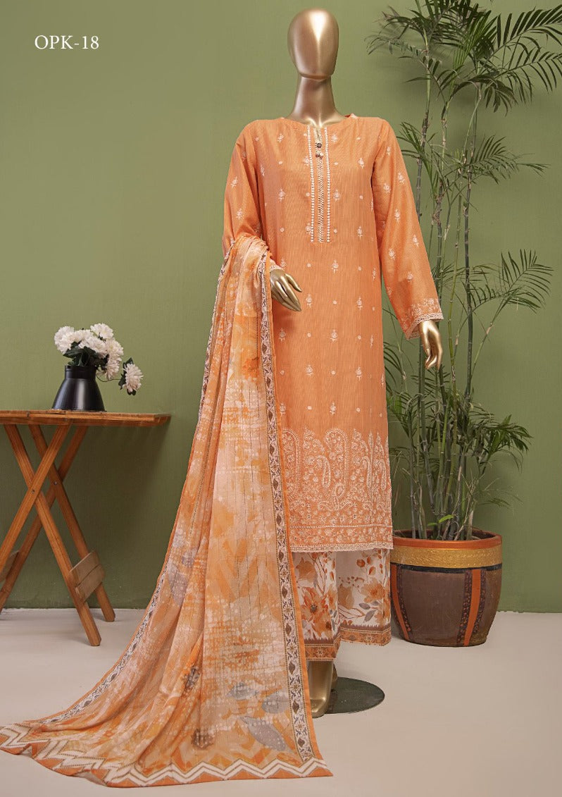 HZ by Oriental Prinkari Embroidered 3PC Unstitched Collection
