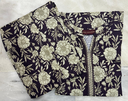 Bin Saeed |Stitched 2pc Printed Khaddar Collection