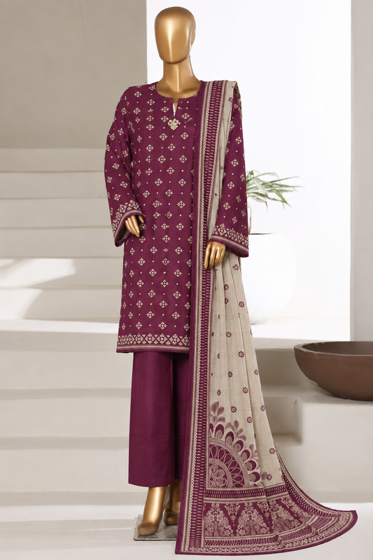 BIN SAEED | Stitch 3PC Printed Khaddar Collection – Premium Winter Collection