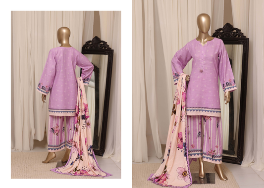 Sada Bahar | Stitched Printed Short Shirt Khaddar  With Flapper Trouser