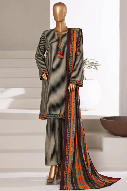 BIN SAEED | Stitch 3PC Printed Khaddar Collection – Premium Winter Collection