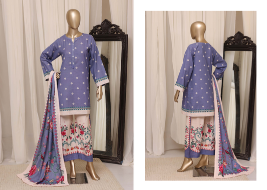 Sada Bahar | Stitched Printed Short Shirt Khaddar  With Flapper Trouser