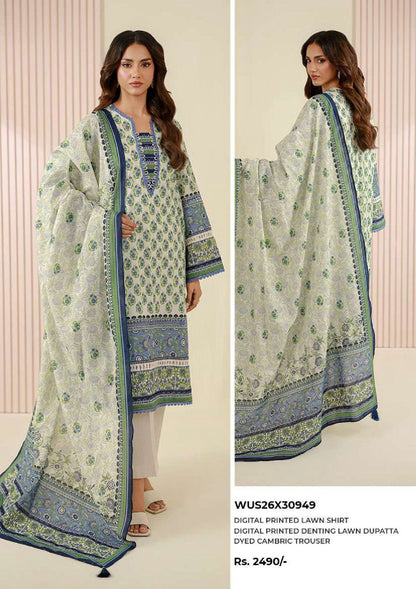 Zellbury | Unstitch 3 Pc Printed lawn Collection