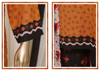 Sada Bahar | Stitched Printed Short Shirt Khaddar With Flapper Trouser