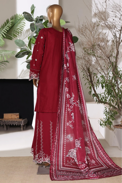BIN SAEED | Stitched 3pc Embroidered Jacquard Lawn