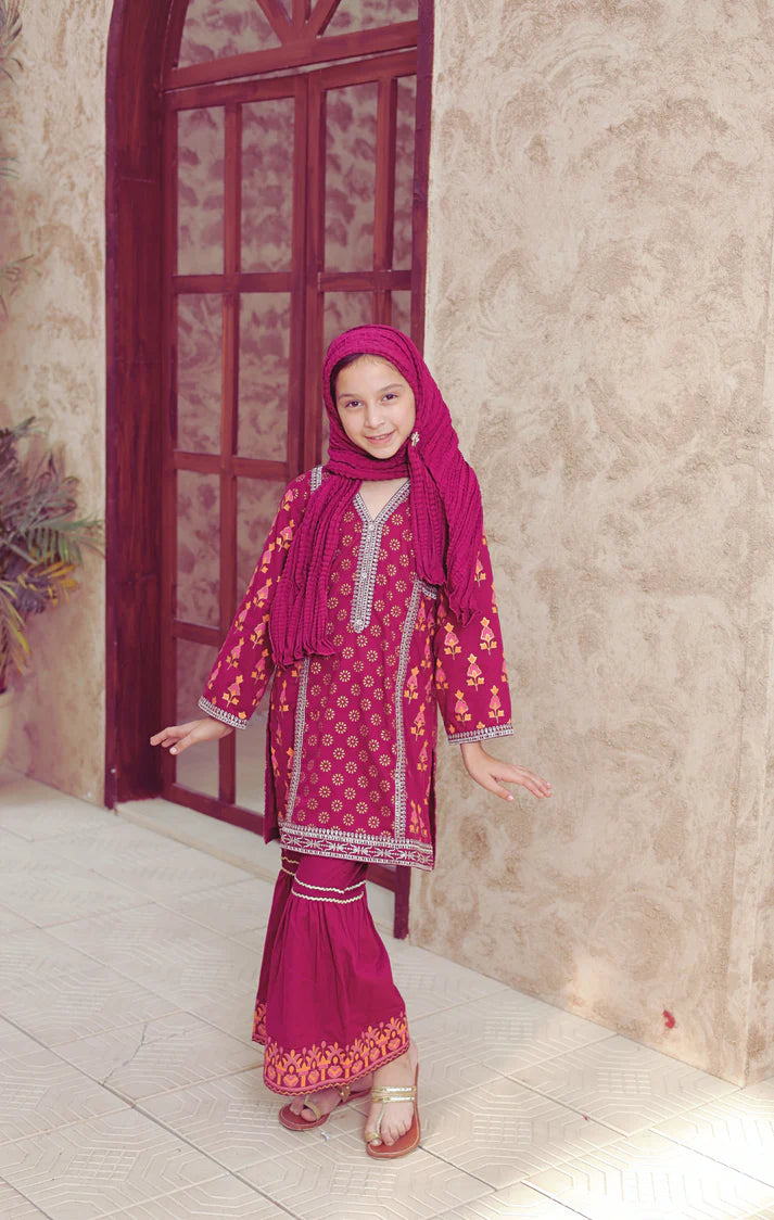 Suntex | Stitch 3 PC Kidz Festive Embroidered Lawn Collection