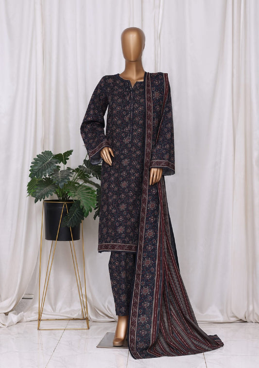 Bin Saeed | Stitched 3pc Printed Khaddar Collection