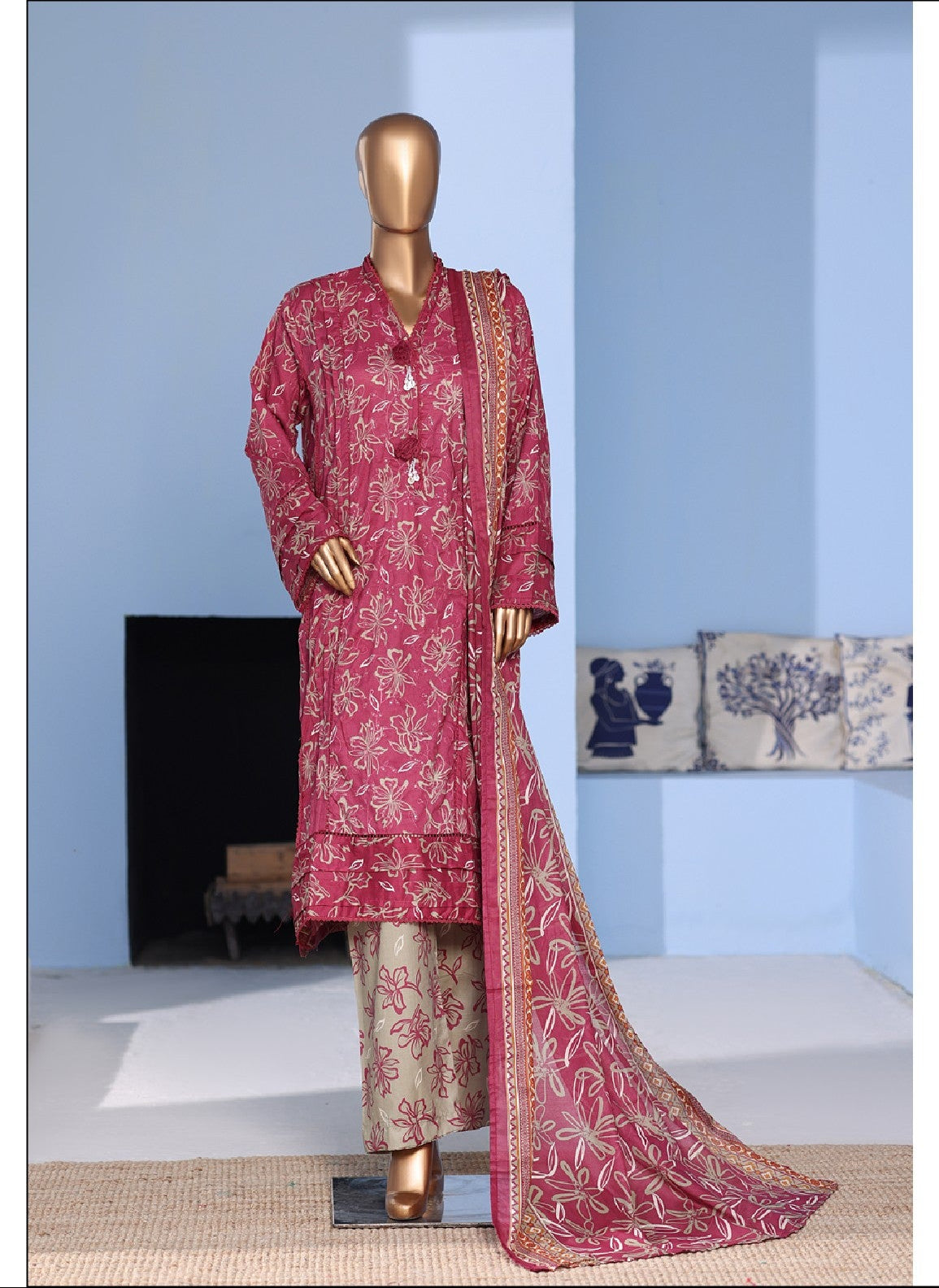 Bin Saeed | Stitch 3 Pc Embroidered Lawn Pintex Collection