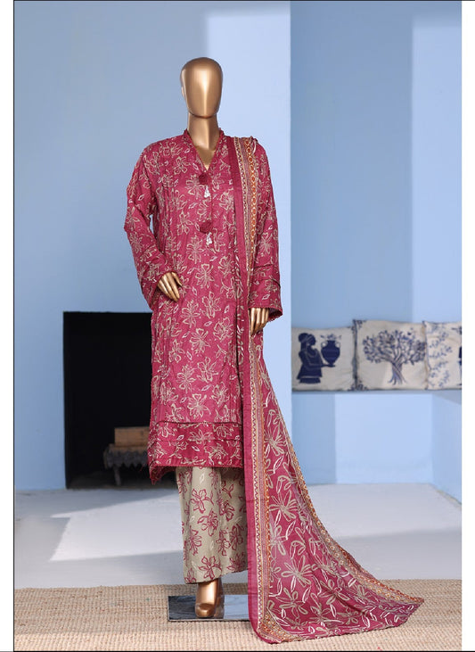 Bin Saeed | Stitch 3 Pc Embroidered Lawn Pintex Collection