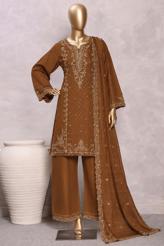 Bin Saeed | Stitch 3pc Embroidered Marina with shawl