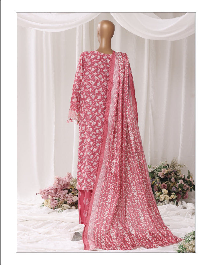 BIN SAEED | Exclusive Luxury Embroidered Viscose with Flapper — Stitched 3-Piece Collection