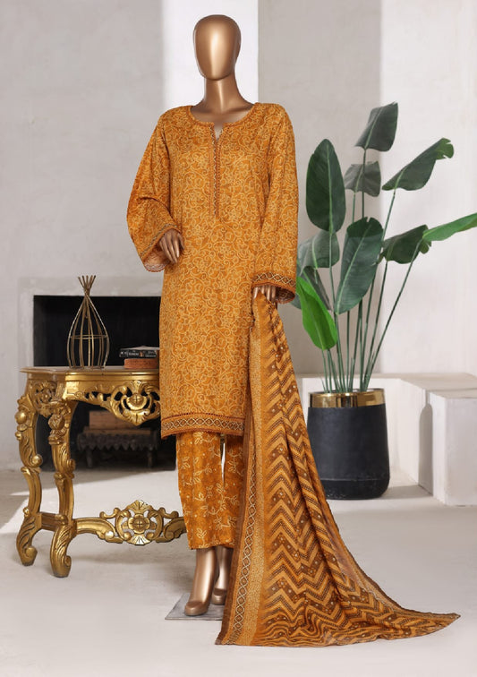 Bin Saeed | Stitched 3pc Printed Cotton Collection