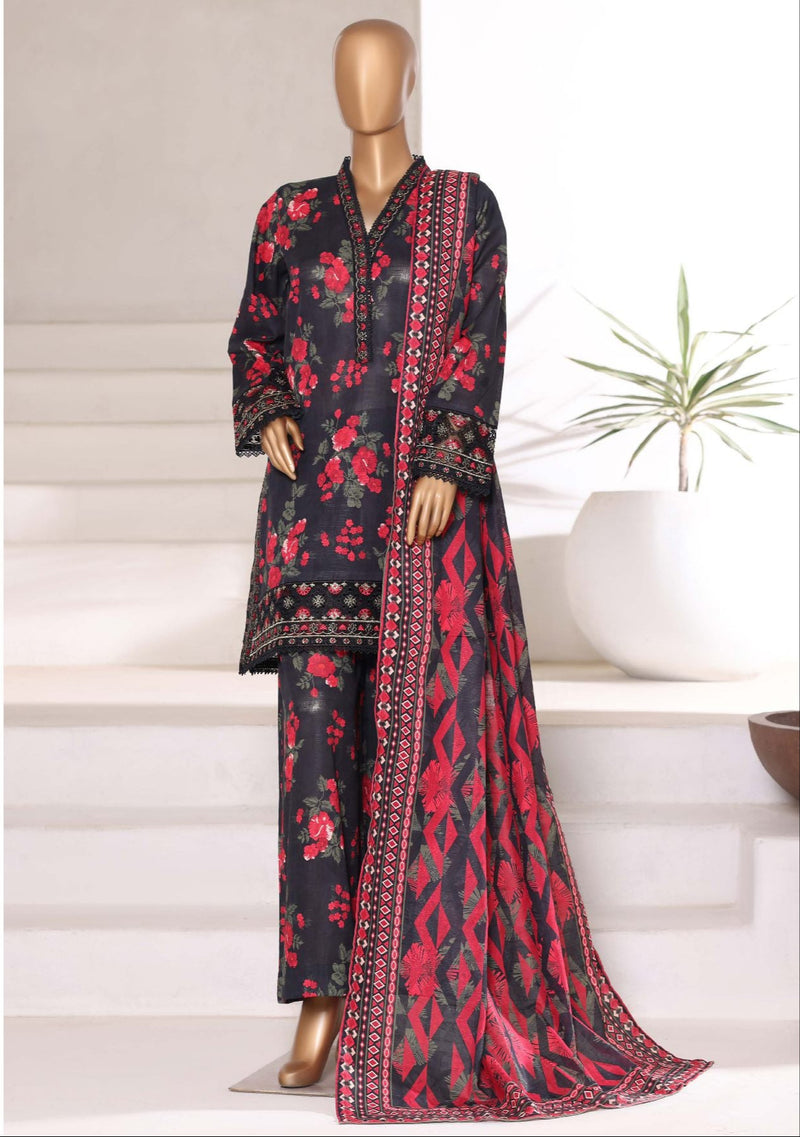 Sada Bahar | Stitched 3pc Malika Khaddar Embroidered Collection