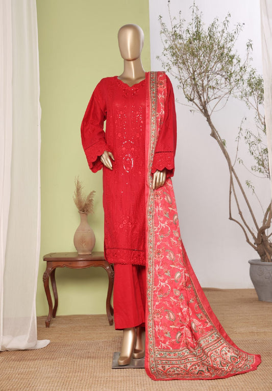 Bin Saeed | Stitched 3pc Embroidered Khaddar Latest Collection