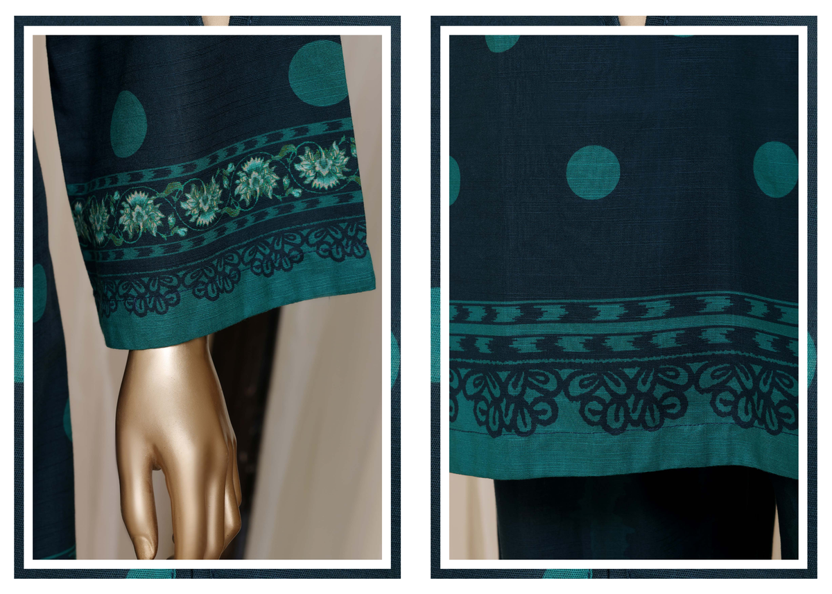 Sada Bahar | Stitched Printed Short Shirt Khaddar  With Flapper Trouser