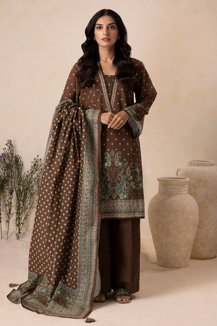 Zellbury | Unstitched 3 Pc Printed Printed Khaddar Collection