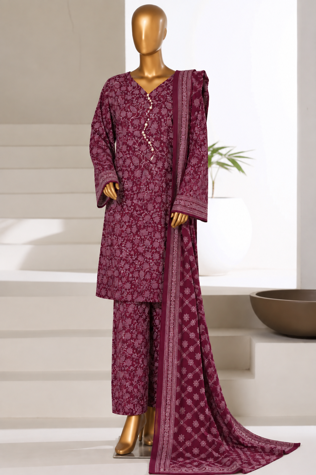 BIN SAEED | Stitch 3PC Printed Khaddar Collection – Premium Winter Collection