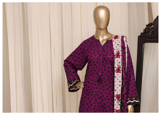 Sada Bahar | Stitched Printed Short Shirt Khaddar  With Flapper Trouser