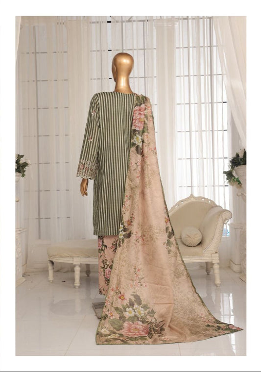 *Bin Saeed | Luxury Stitched 3PC Lawn Collection