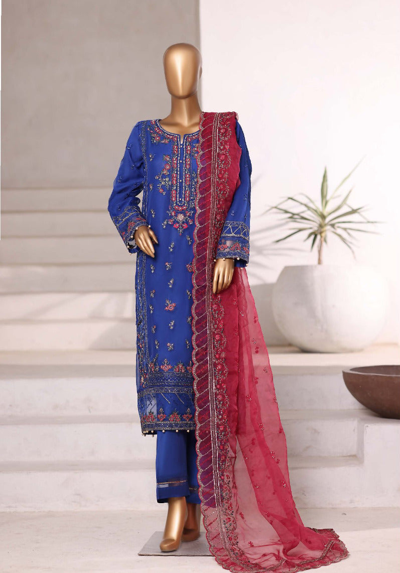 SADABAHAR | Mahpara Organza Stitched 3PC Collection.