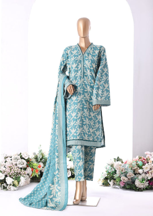 BIN SAEED | Stitched 3-Piece Printed Khaddar