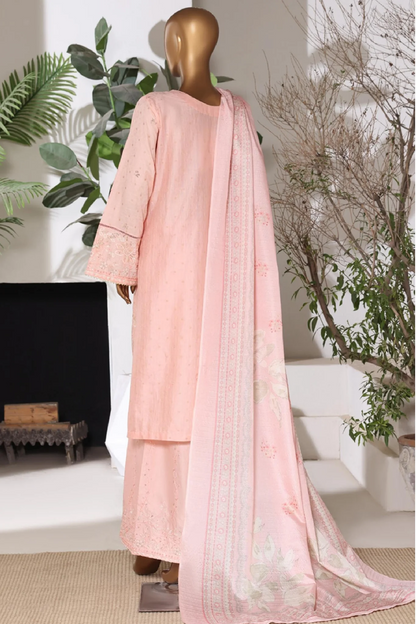 BIN SAEED | Stitched 3pc Embroidered Jacquard Lawn