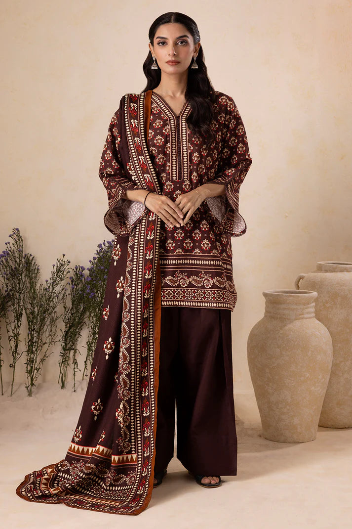 Zellbury | Unstitched 3 Pc Printed Printed Khaddar Collection