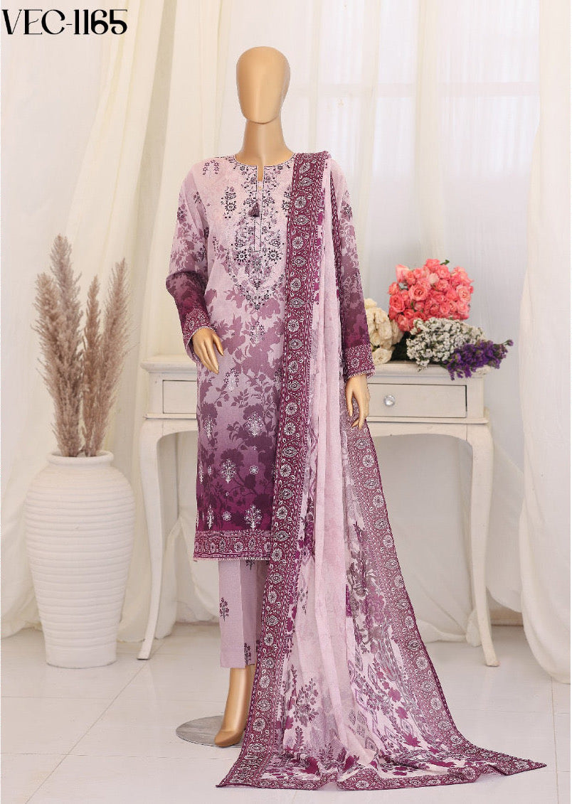 Virsa By HZ | Unstitched 3 Piece Embroidered Lawn Collection