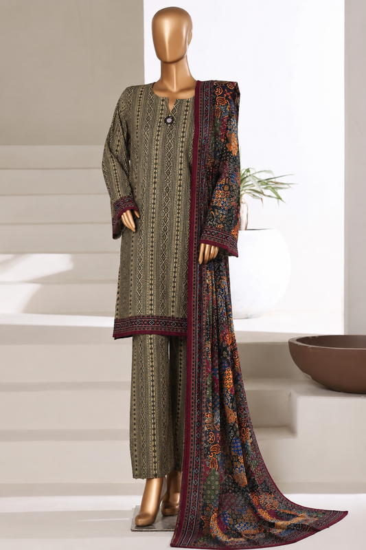 BIN SAEED | Stitch 3PC Printed Khaddar Collection – Premium Winter Collection