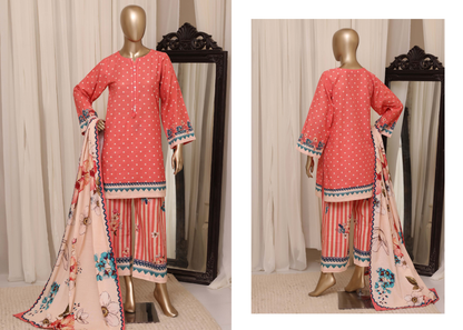 Sada Bahar | Stitched Printed Short Shirt Khaddar  With Flapper Trouser