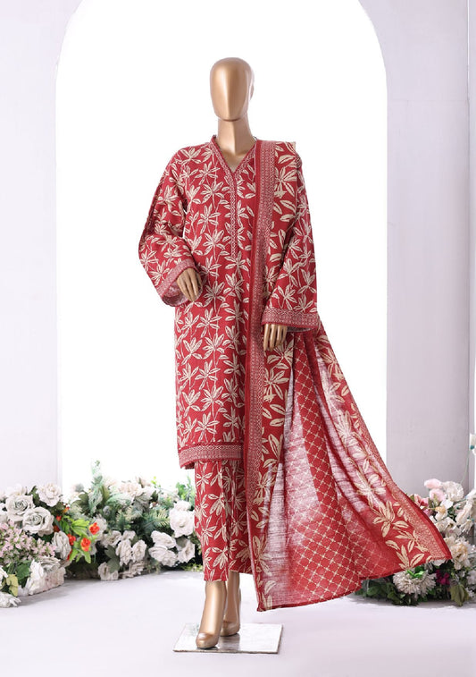 BIN SAEED | Stitched 3-Piece Printed Khaddar