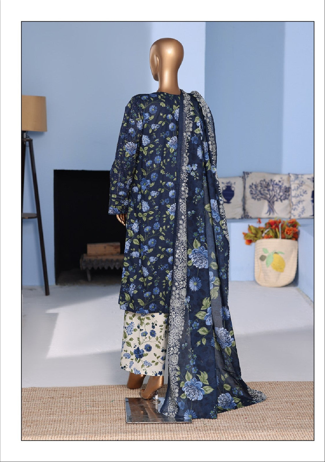 Bin Saeed | Stitch 3 Pc Embroidered Lawn Pintex Collection